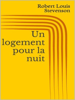 cover image of Un logement pour la nuit